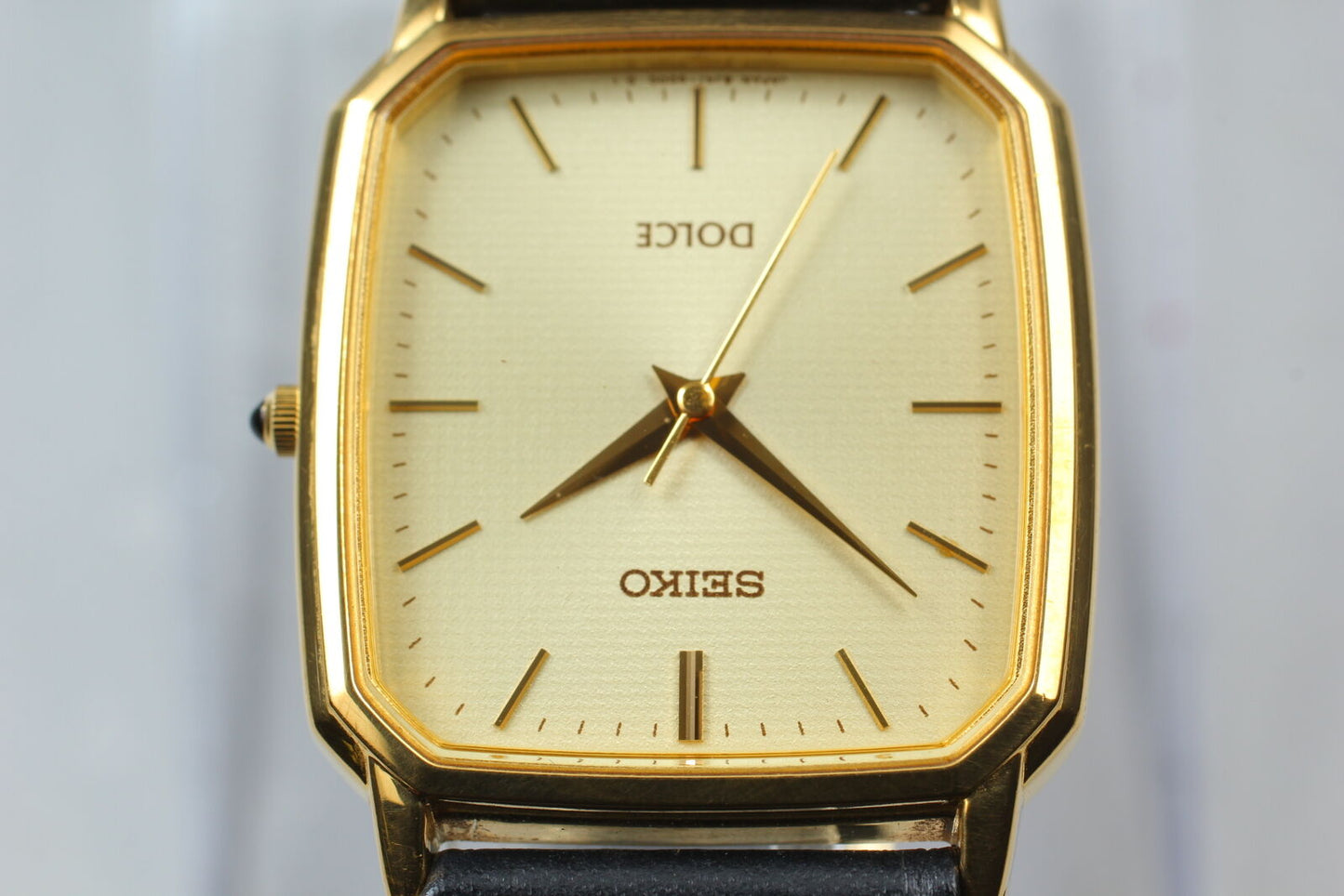 ⏯ Vintage [Near MINT] Seiko Dolce 8J41-5000 SGP30 Gold Quartz Men's Watch JAPAN