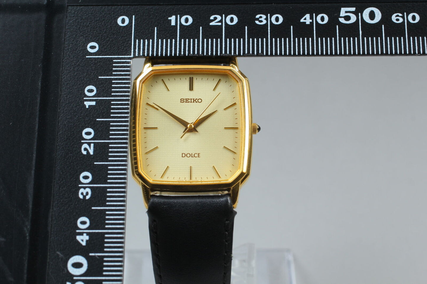 ⏯ Vintage [Near MINT] Seiko Dolce 8J41-5000 SGP30 Gold Quartz Men's Watch JAPAN