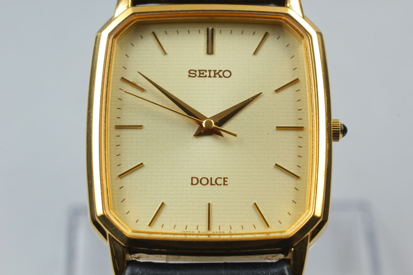 ⏯ Vintage [Near MINT] Seiko Dolce 8J41-5000 SGP30 Gold Quartz Men's Watch JAPAN