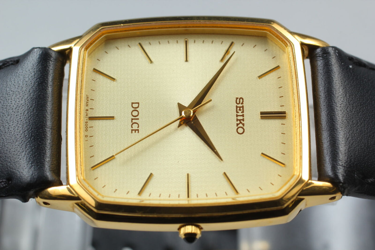 ⏯ Vintage [Near MINT] Seiko Dolce 8J41-5000 SGP30 Gold Quartz Men's Watch JAPAN