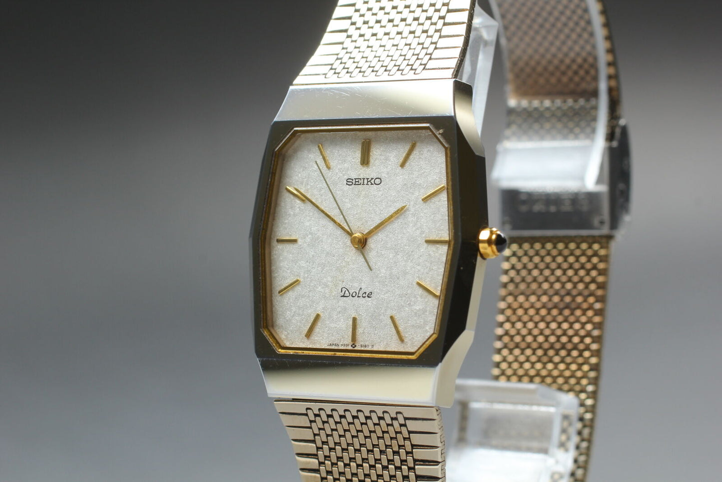 ⏯ *Vintage* Seiko Dolce 9531-5150 Gold Tungsten Quartz Men's Watch JAPAN