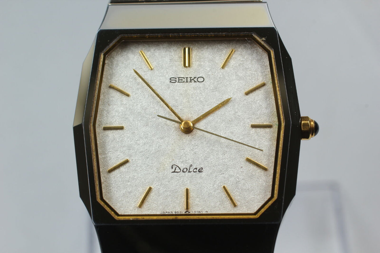 ⏯ *Vintage* Seiko Dolce 9531-5150 Gold Tungsten Quartz Men's Watch JAPAN