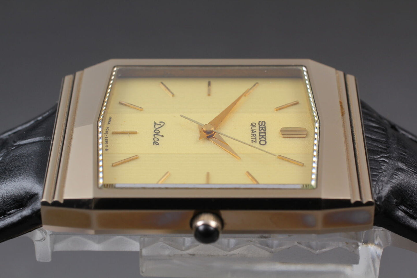 ⏯ *Vintage* SEIKO Dolce 6030-5540 NSAG Gold Quartz Men's Watch From JAPAN