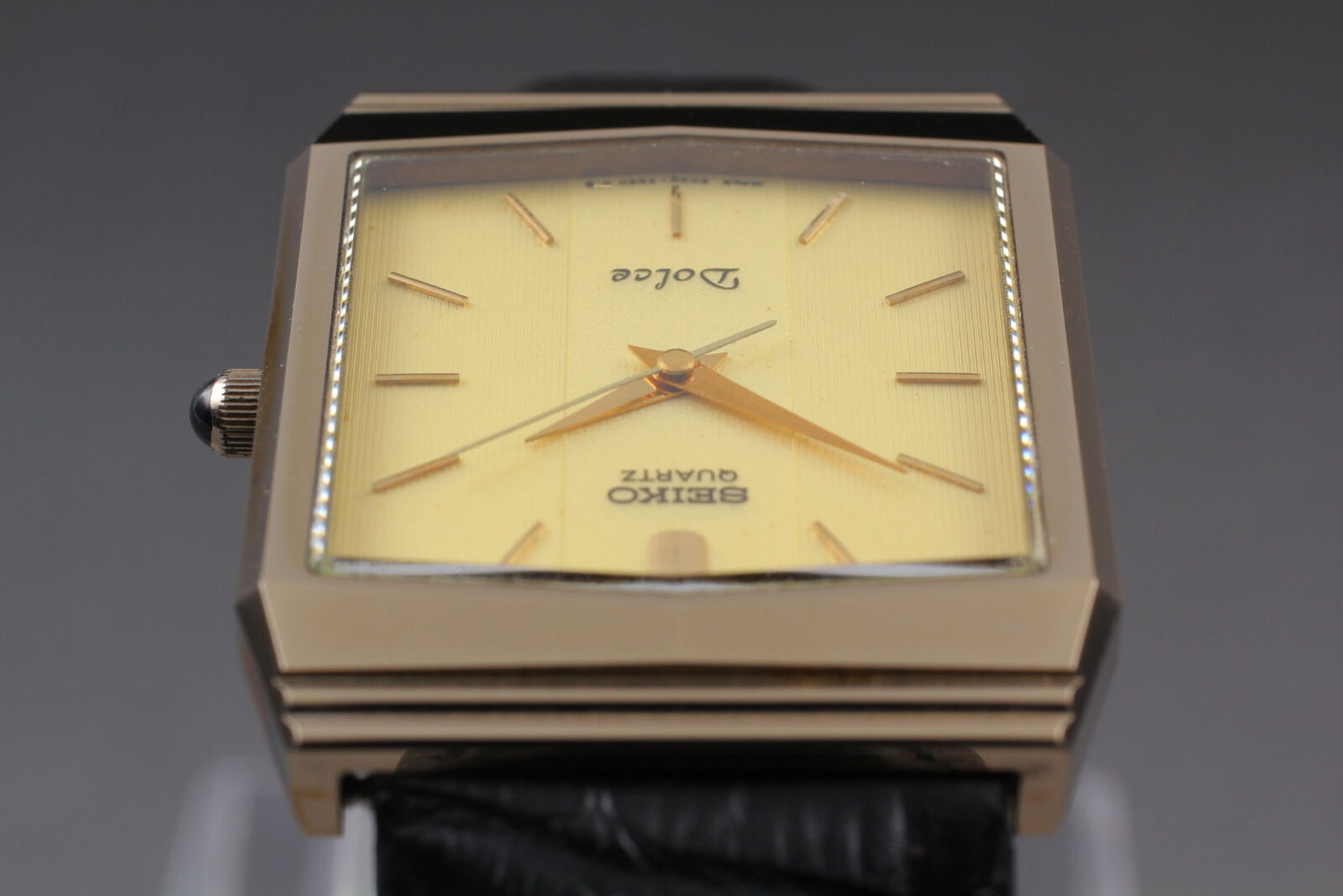 ⏯ *Vintage* SEIKO Dolce 6030-5540 NSAG Gold Quartz Men's Watch From JAPAN