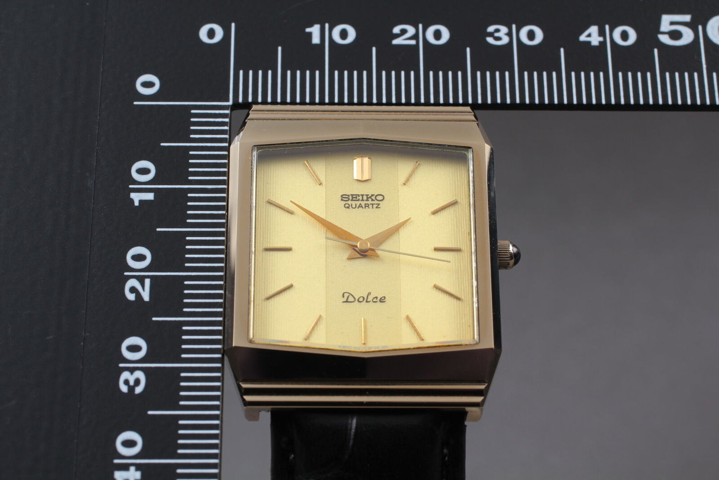 ⏯ *Vintage* SEIKO Dolce 6030-5540 NSAG Gold Quartz Men's Watch From JAPAN