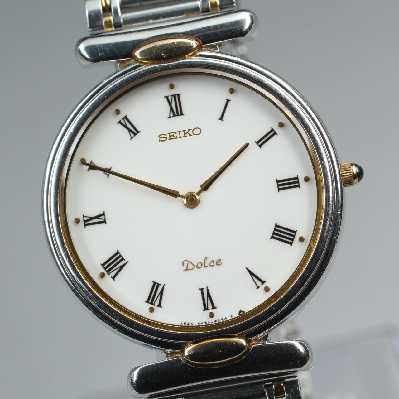 ⏯ 1990 [Near MINT] Seiko Dolce 9530-6030 Quartz Men's Watch From JAPAN