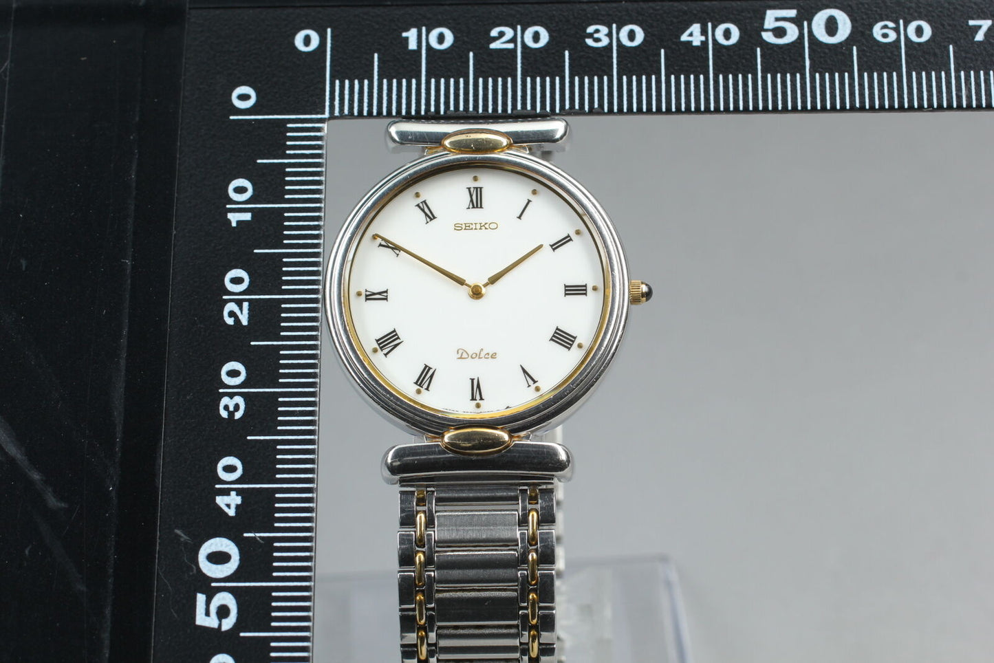 ⏯ 1990 [Near MINT] Seiko Dolce 9530-6030 Quartz Men's Watch From JAPAN