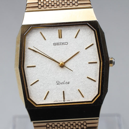 ⏯ Vintage [Exc+5] Seiko Dolce 9531-5150 Quartz Men's Watch From JAPAN