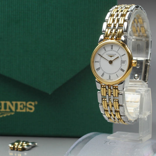 ⏯Boxed [MINT] LONGINES Grande Classique L5.132.3 Quartz Women's Watch From JAPAN