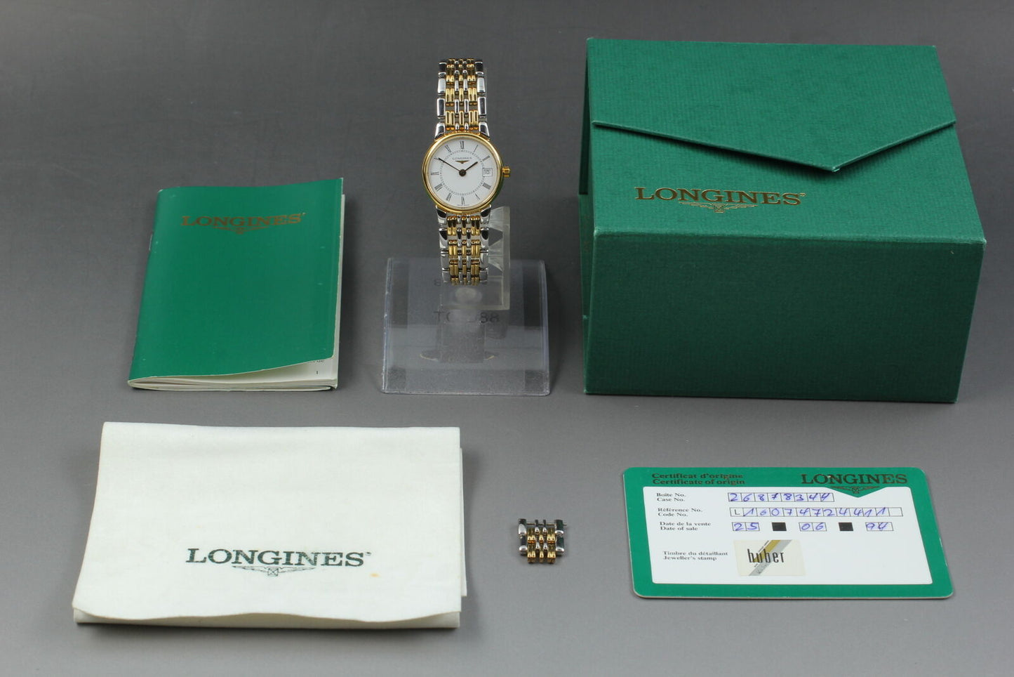 ⏯Boxed [MINT] LONGINES Grande Classique L5.132.3 Quartz Women's Watch From JAPAN