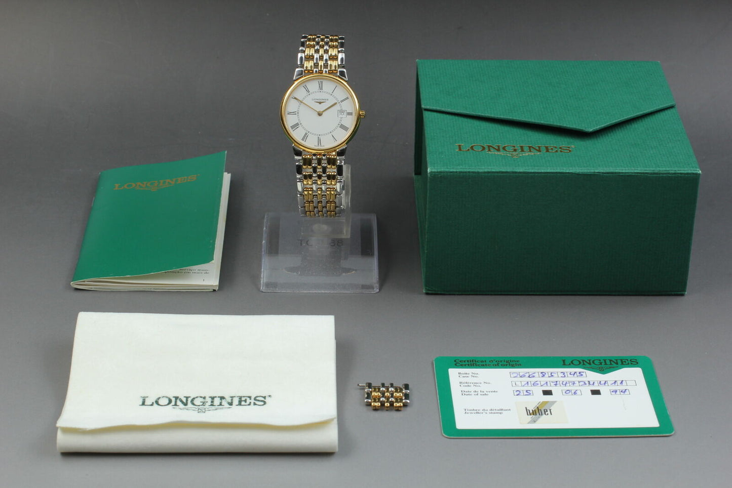 ⏯Boxed [MINT] Longines La Grande Classique L5.632.3 Quartz Mens Watch From JAPAN