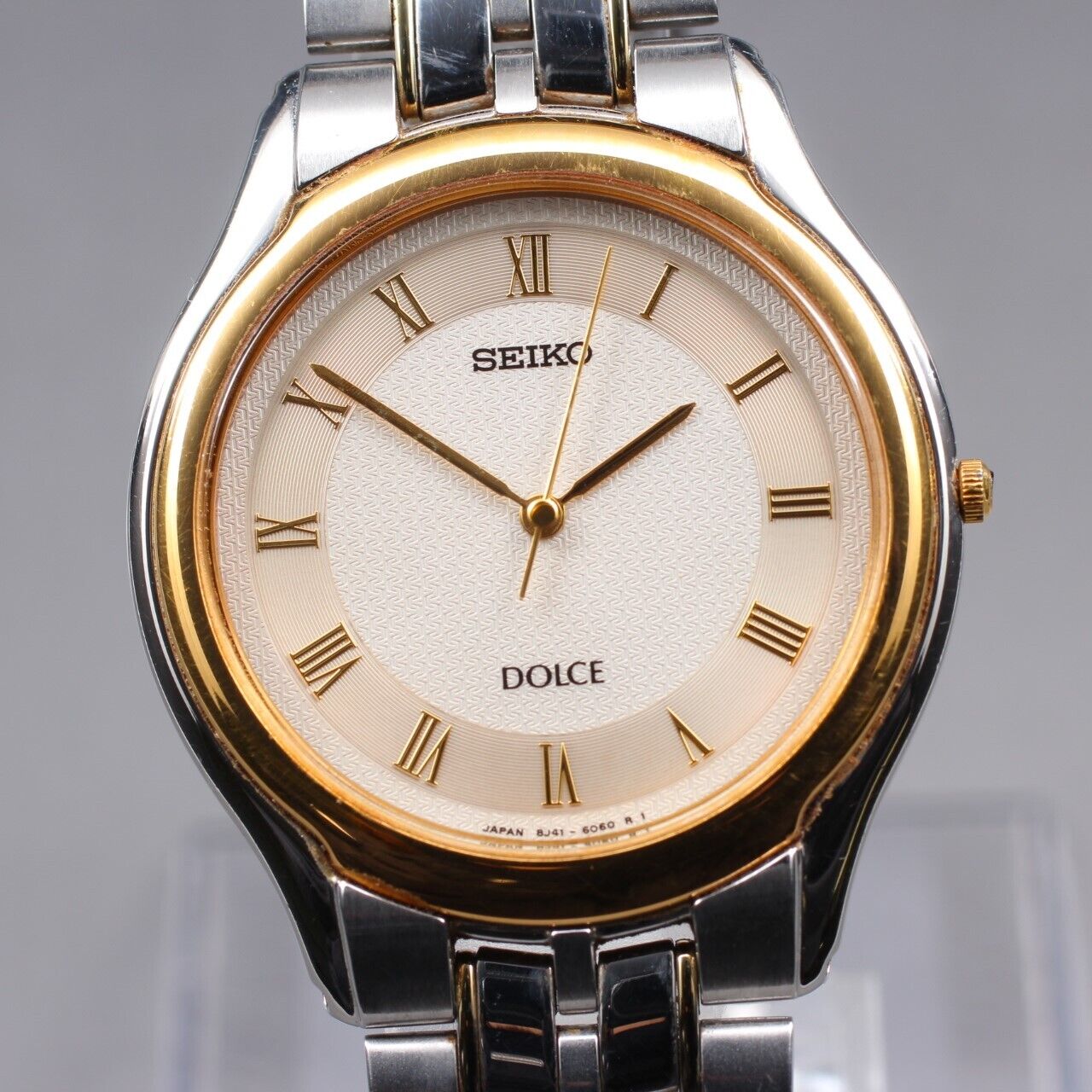 ⏯ Vintage [Near MINT] Seiko Dolce 8J41-6030 Quatrz Men's Watch From JAPAN