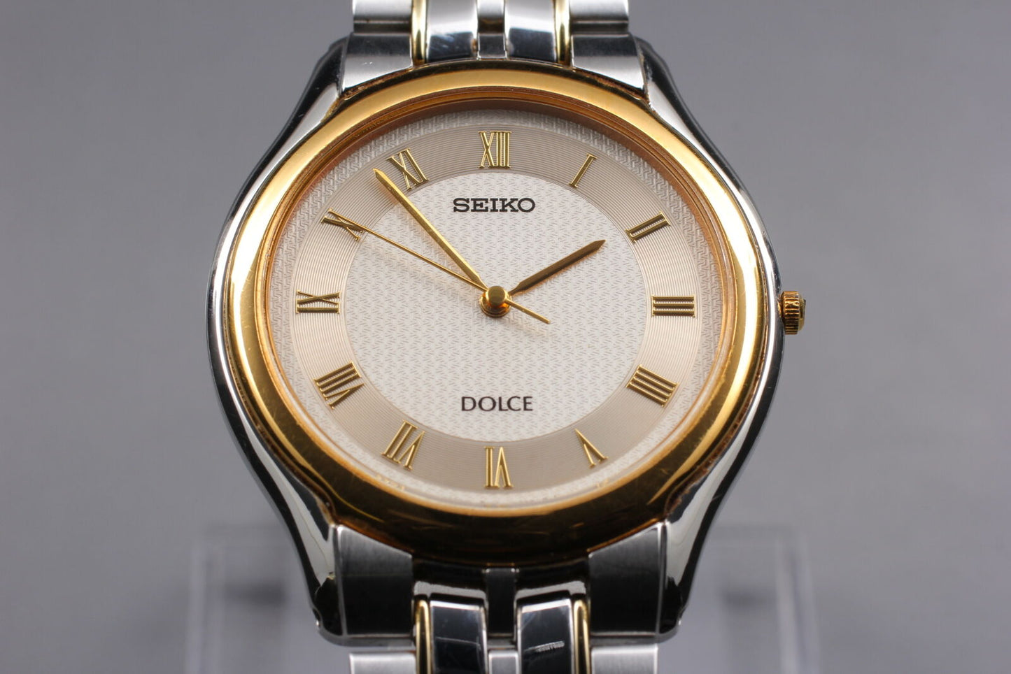 ⏯ Vintage [Near MINT] Seiko Dolce 8J41-6030 Quatrz Men's Watch From JAPAN