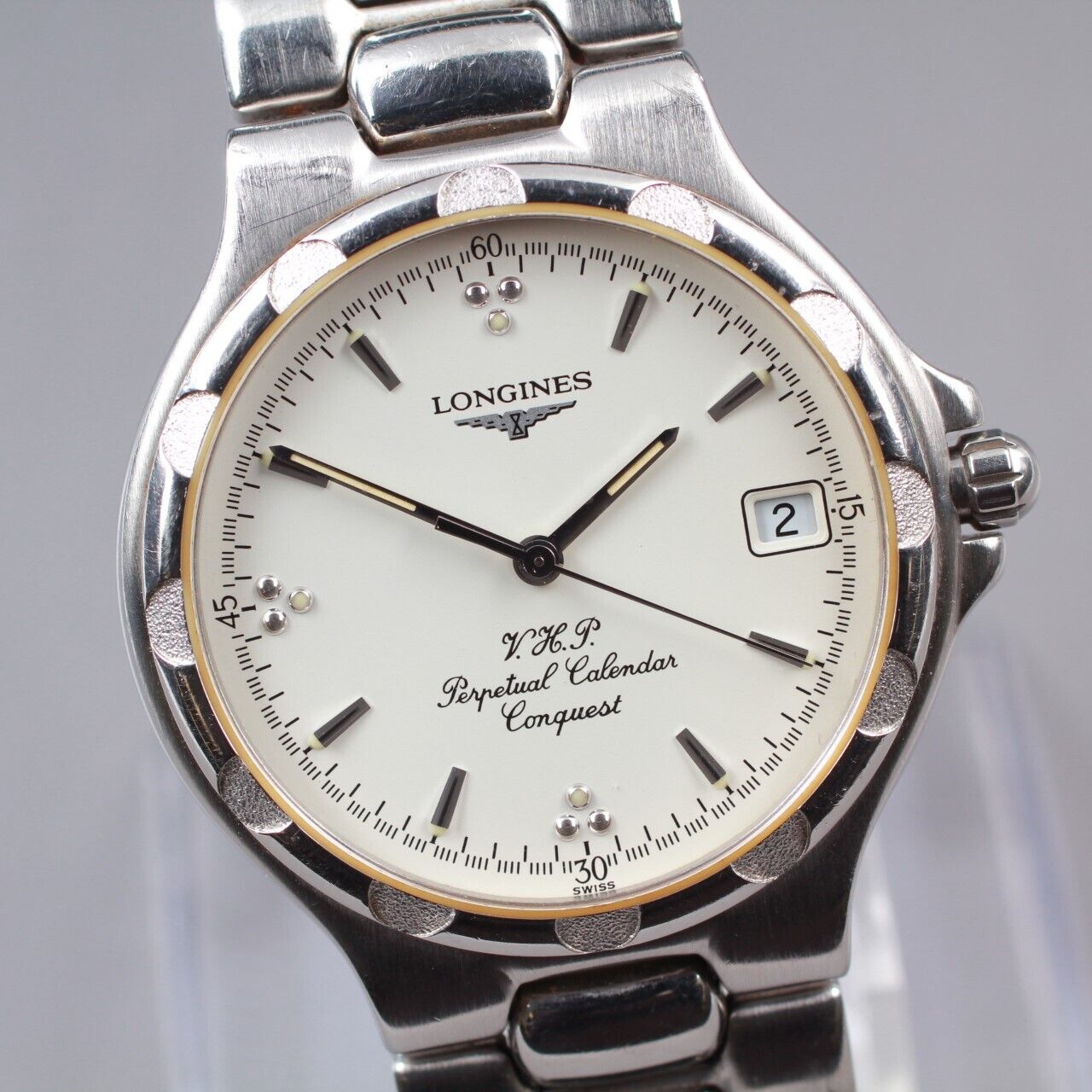 ⏯ [Near MINT] Longines Conquest VHP V.H.P. L1.627.4 Men's Quartz Watch JAPAN