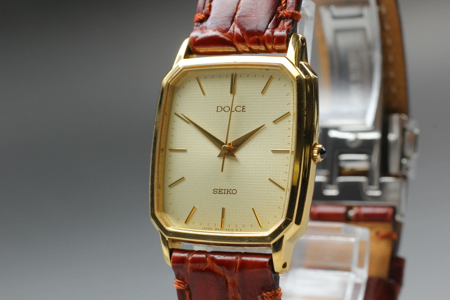 ⏯ Vintage [Near MINT] SEIKO Dolce 8N41-5160 SGP30 Gold Quartz Men's Watch JAPAN