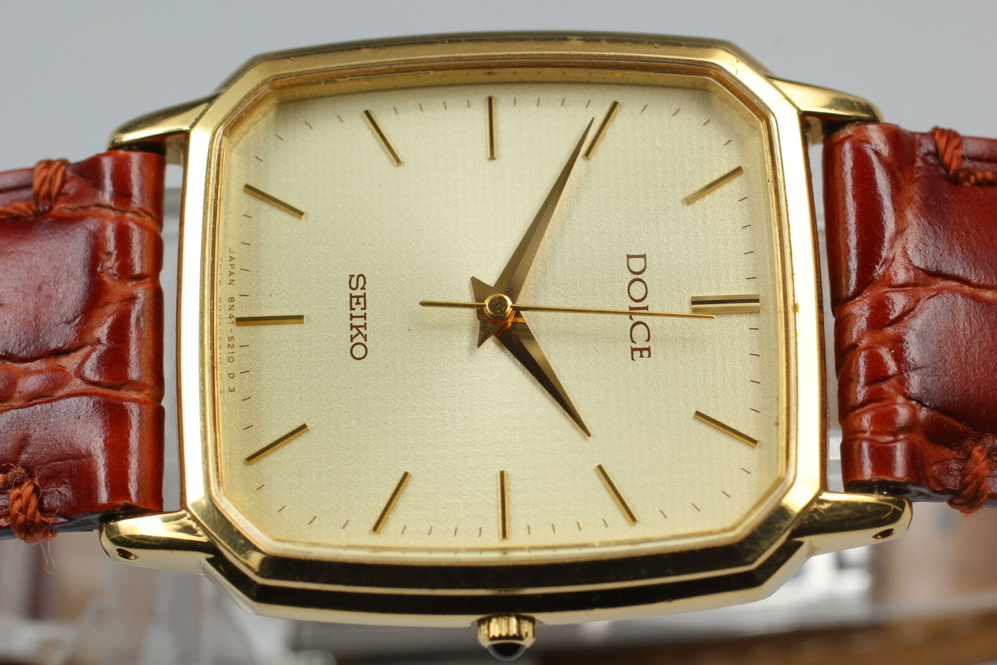 ⏯ Vintage [Near MINT] SEIKO Dolce 8N41-5160 SGP30 Gold Quartz Men's Watch JAPAN