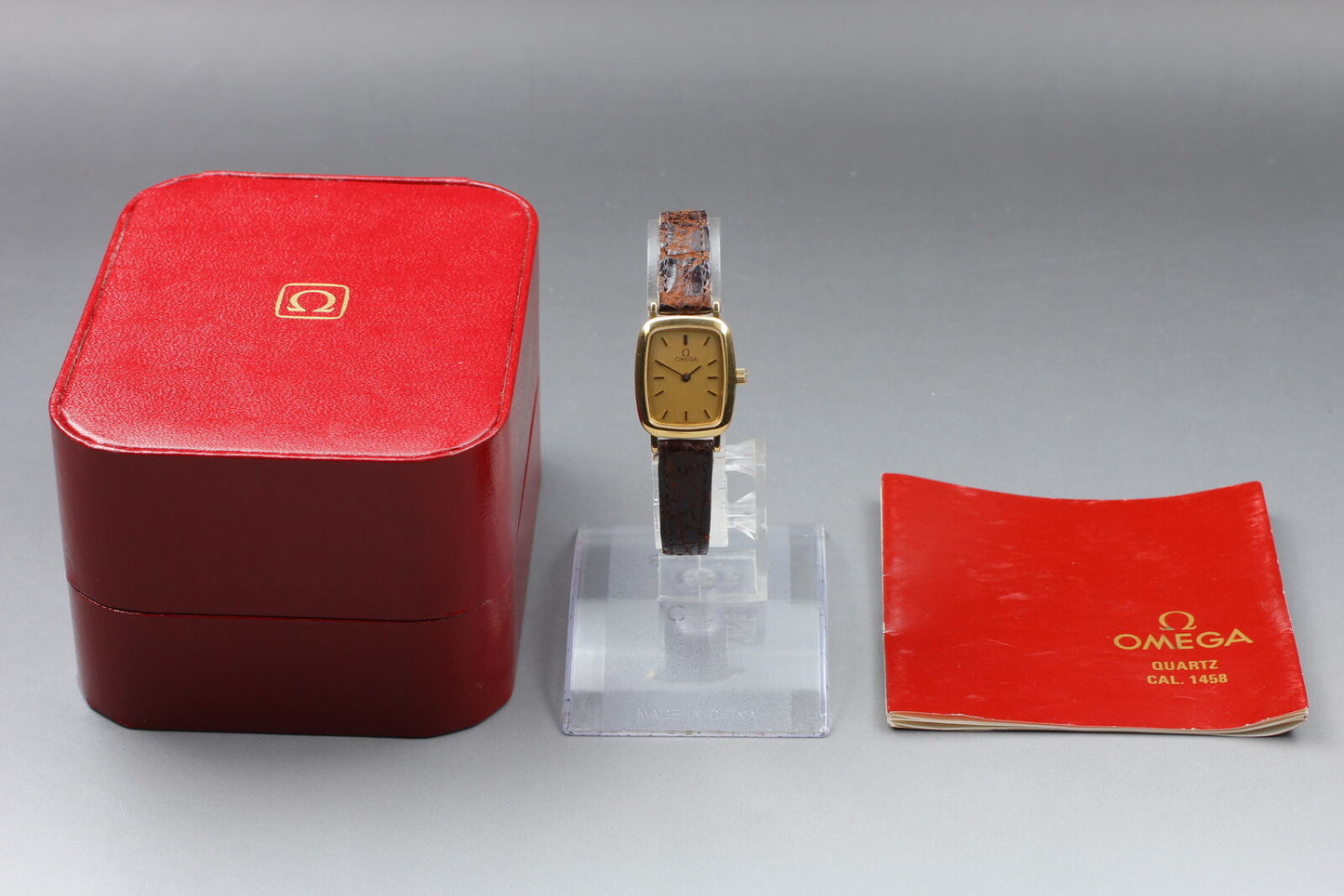 Vintage [Near MINT] Omega De Ville 1458 Ref.595.0099 Quartz Women's Watch JAPAN