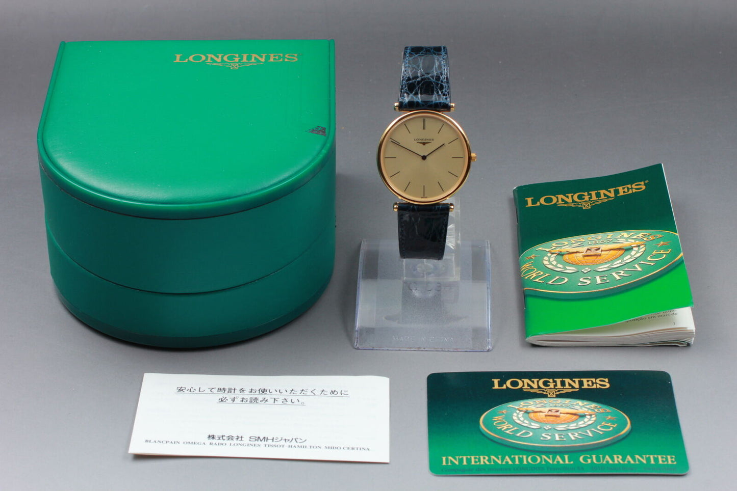 ⏯ Boxed [MINT] Vintage LONGINES Grande Classique L4.635.2 Quartz Men Watch JAPAN