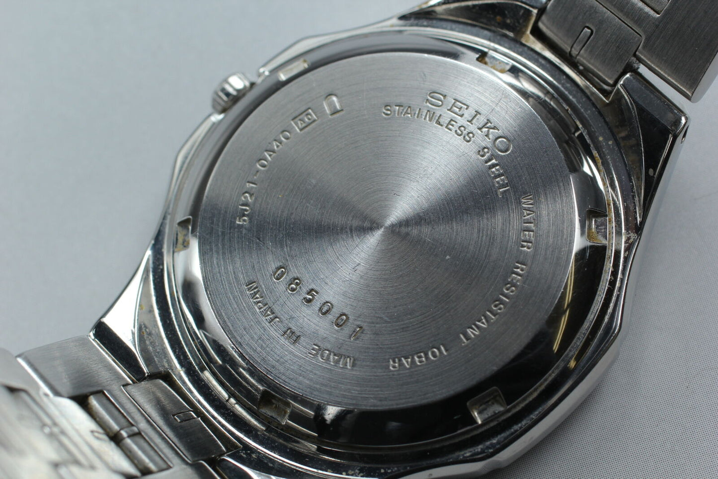 New Batt. [Near MINT] Seiko Dolce 5J21-0A40 Kinetic Auto Relay Men's Watch JAPAN