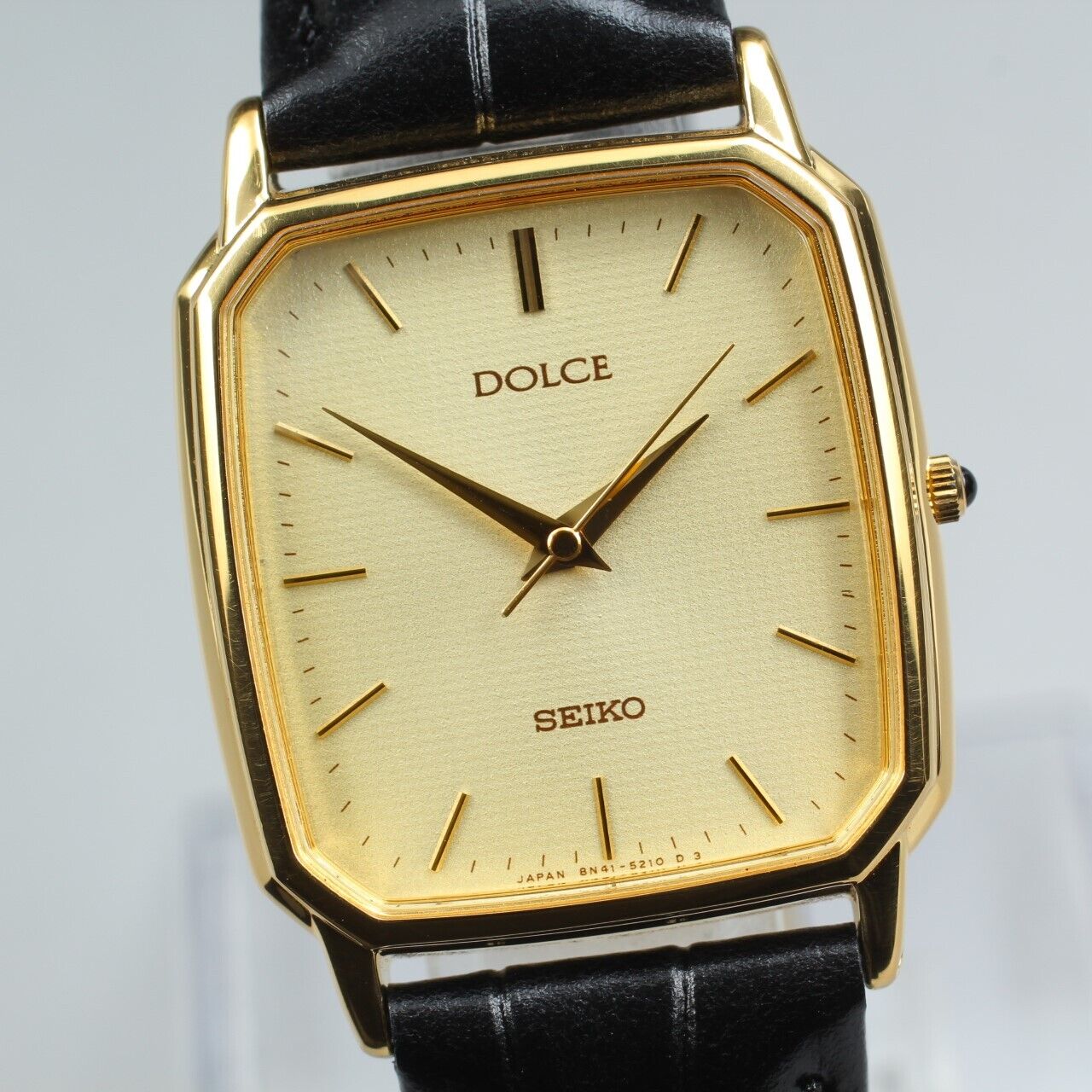 ⏯ 1995 [Near MINT] SEIKO Dolce 8N41-5160 SGP30 Square Quartz Men's Watch JAPAN