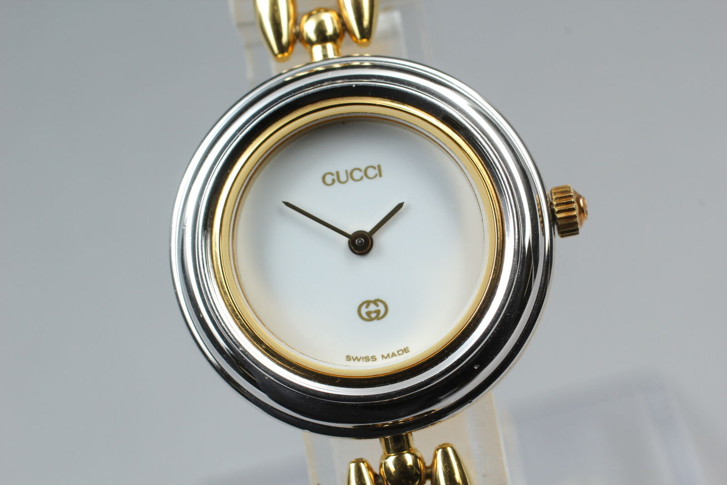 ⏯ Boxed [Near MINT] GUCCI 11/12 Change Bezel 6 Colors Women's Quartz Watch JAPAN