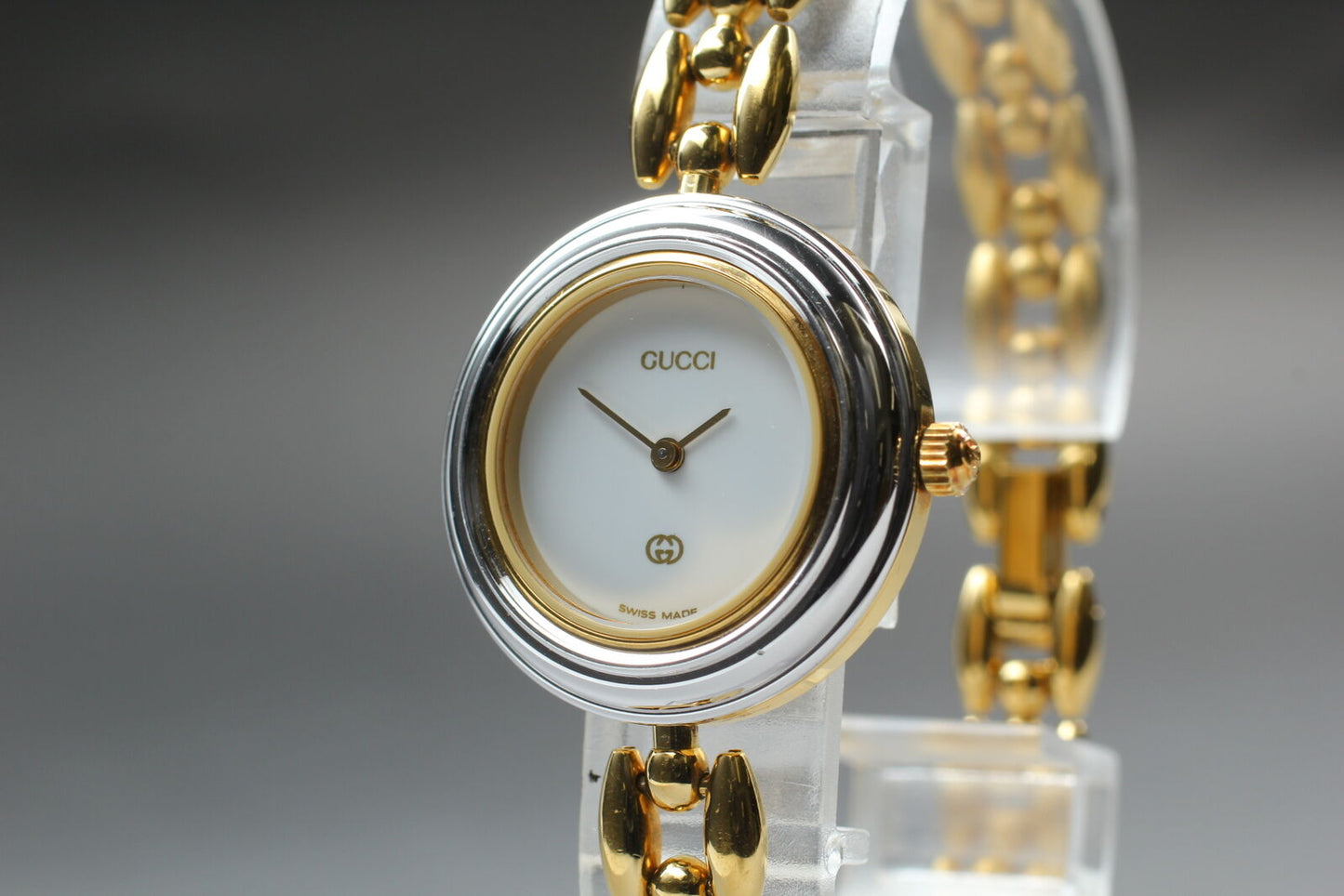 ⏯ Boxed [Near MINT] GUCCI 11/12 Change Bezel 6 Colors Women's Quartz Watch JAPAN