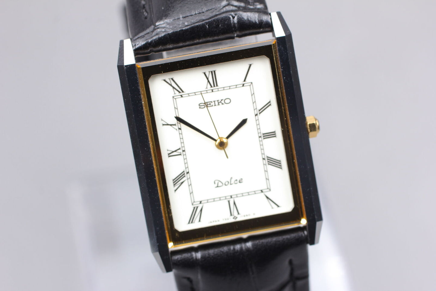 ⏯ [Near MINT] Seiko Dolce 7321-6170 Roman Tungsten Quartz Men's Watch From JAPAN