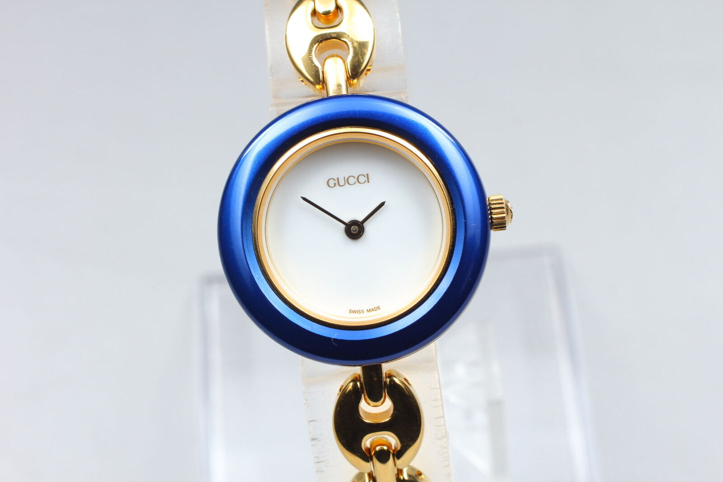 ⏯ [Near MINT in Box] GUCCI 11/12.2 Change Bezel 6 Color Women's Qz Watch JAPAN