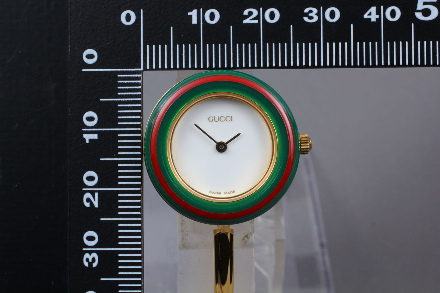 ⏯ [MINT] New Batt. Gucci 11/12.2 Change Bezel 12 Color Gold Women's Watch JAPAN