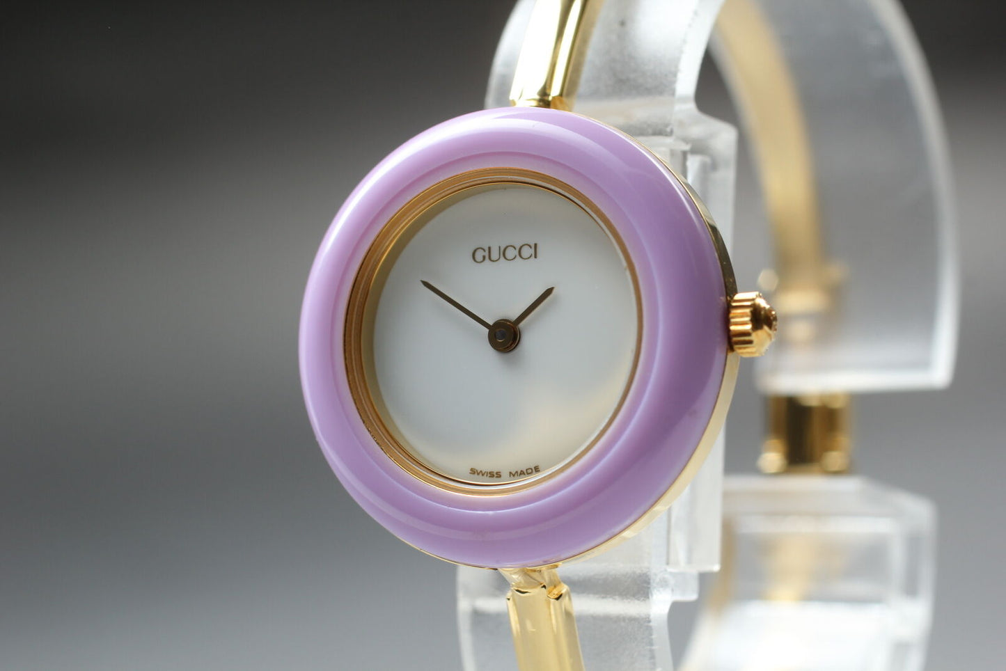 ⏯ [Near MINT+3 Boxed] GUCCI 11/12.2 Change Bezel 12 Colors Women Qz Watch JAPAN