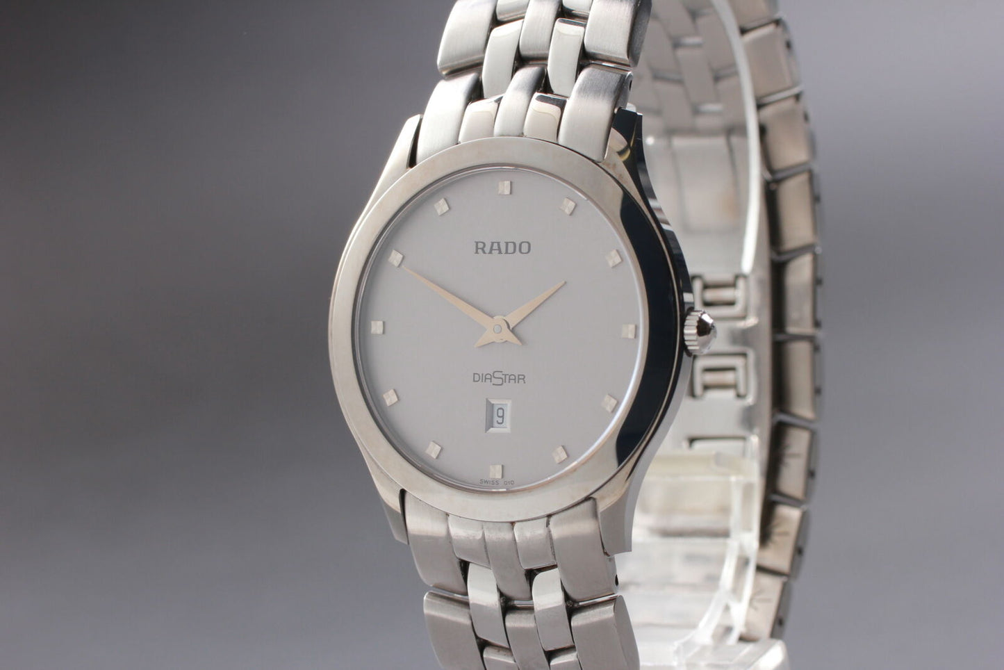 ⏯ [Near MINT] RADO Diastar 160.0440.3 White Quartz Men's Watch From JAPAN