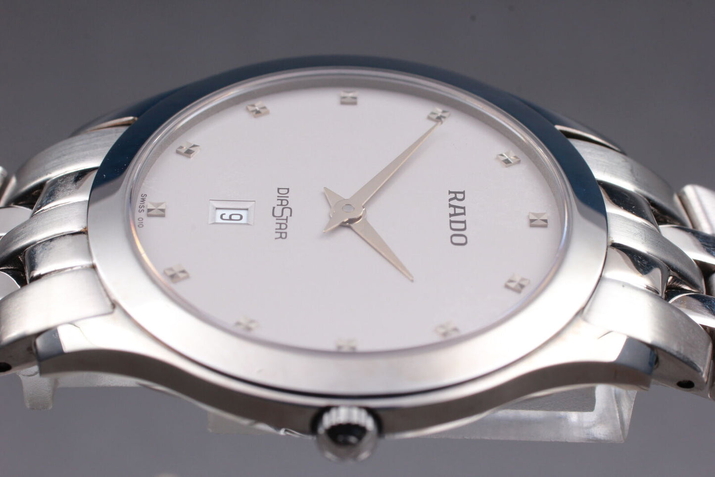 ⏯ [Near MINT] RADO Diastar 160.0440.3 White Quartz Men's Watch From JAPAN