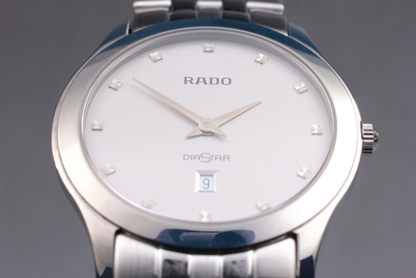 ⏯ [Near MINT] RADO Diastar 160.0440.3 White Quartz Men's Watch From JAPAN