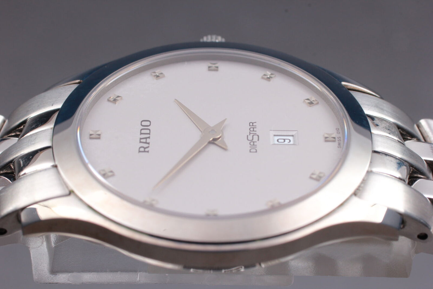 ⏯ [Near MINT] RADO Diastar 160.0440.3 White Quartz Men's Watch From JAPAN